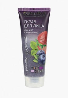Скраб для лица Две Линии "Черника-земляника"