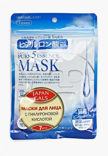 Набор масок для лица Japan Gals Маска с гиалуроновой кислотой Pure5 Essential 7 шт