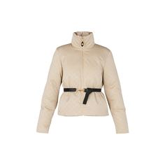 Стеганая куртка с поясом из фая с узором Monogram Louis Vuitton
