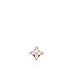 Серьга-пуссет Color Blossom Star, розовое золото и белый перламутр Louis Vuitton