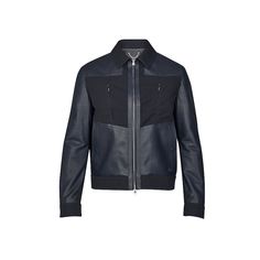 Mixed Leather Jacket Louis Vuitton