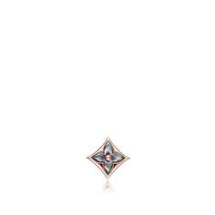 Серьга-пуссет Color Blossom Star, розовое золото и серый перламутр Louis Vuitton