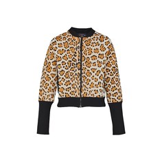 Трикотажная куртка-бомбер на молнии с леопардовым узором Louis Vuitton