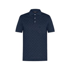 Классическая Рубашка-Поло Из Пике С Узором Damier Louis Vuitton