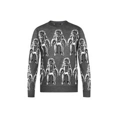 Пуловер с жаккардовым узором Spaceman Louis Vuitton