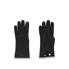 Кожаные перчатки Monogram Eclipse Louis Vuitton