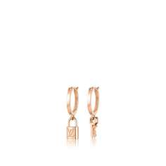 Серьги-кольца Lockit, розовое золото Louis Vuitton