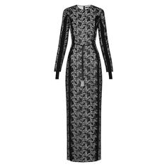 Платье из ламинированного кружева с поясом Louis Vuitton