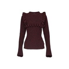 Пуловер с воланами из сочетания шерсти и кашемира Louis Vuitton