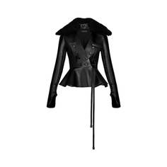 Двубортная кожаная куртка Louis Vuitton