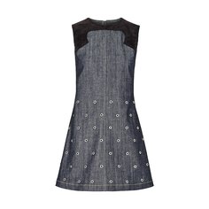 Платье из денима с люверсами Louis Vuitton