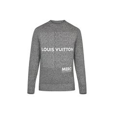 Пуловер С Круглым Вырезом С Принтом Lv List Louis Vuitton