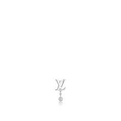 Серьга-пусета Idylle Blossom LV, белое золото и бриллиант Louis Vuitton