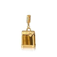Подвеска Steamer, желтое золото и тигровый глаз Louis Vuitton
