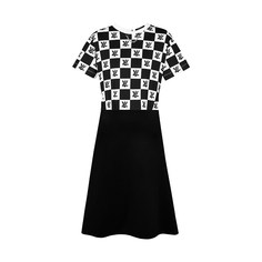 Платье из двух материалов с принтом LV Twist Louis Vuitton