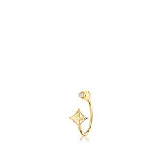 Маленькая серьга-кольцо Blossom, желтое золото и бриллиант Louis Vuitton