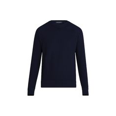 Пуловер С Круглым Вырезом Из Пике С Декоративной Отстрочкой На Плечах Louis Vuitton