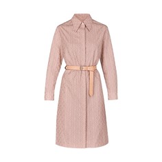 Платье-рубашка из поплина с узором Monogram Louis Vuitton