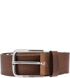 Коричневый ремень из натуральной кожи Marc Opolo
