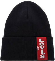 Шапка бини с логотипом бренда Levis