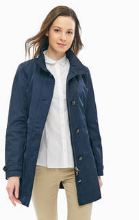 Синий плащ на молнии и пуговицах Marc Opolo