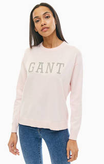 Хлопковый джемпер с вышивкой Gant