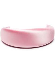 Prada pink large silk satin headband