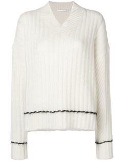 Helmut Lang свитер с V-образным вырезом