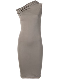 Rick Owens DRKSHDW приталенное платье на одно плечо