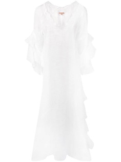 Ermanno Scervino платье макси с оборками