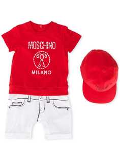 Moschino Kids ромпер и кепка