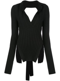 Khaite джемпер с вырезами на спине