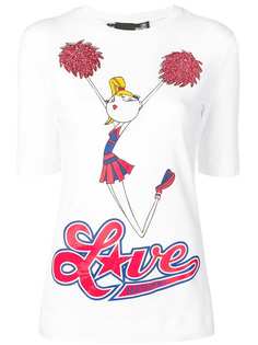 Love Moschino printed cheerleader T-shirt