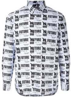 Comme Des Garçons Vintage рубашка с принтом No Future