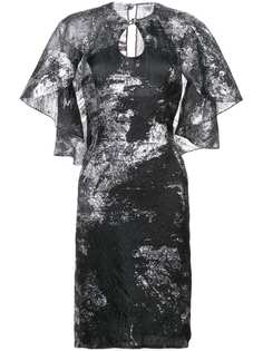 Rubin Singer платье с накидкой и эффектом металлик
