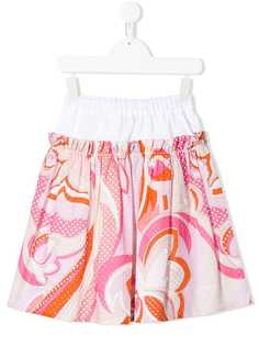 Emilio Pucci Junior floral laise skirt