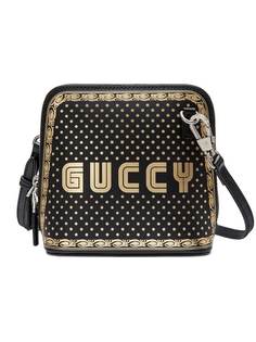 Gucci мини-сумка на плечо с принтом Guccy