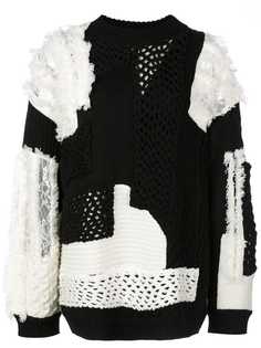 Koché двухцветный трикотажный джемпер