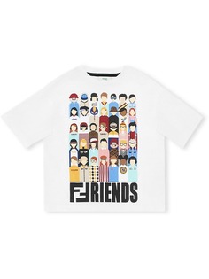 Fendi Kids футболка с принтом Friends