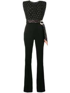 Elisabetta Franchi комбинезон с поясом на завязке