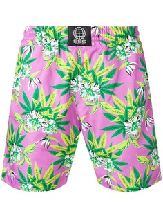 Sss World Corp плавательные шорты с цветочным принтом