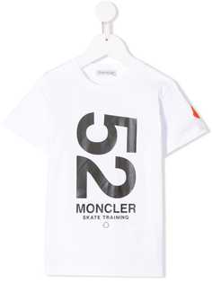 Moncler Kids футболка с принтом 52