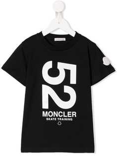 Moncler Kids футболка с принтом 52
