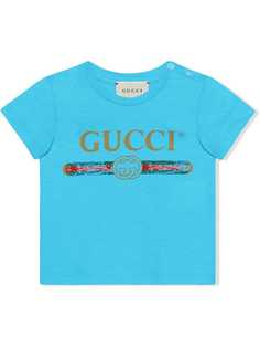 Gucci Kids футболка с логотипом Gucci