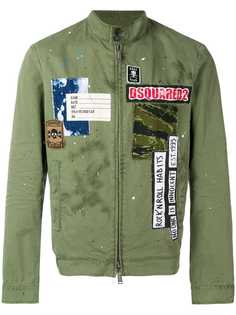 Dsquared2 куртка в стиле пэчворк