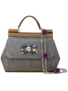 Dolce & Gabbana сумка на плечо с логотипом с кристаллами