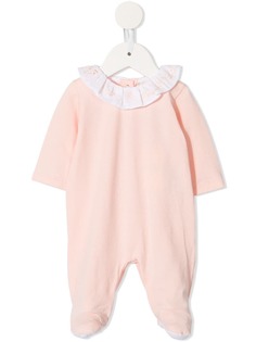 Fendi Kids frill collar romper