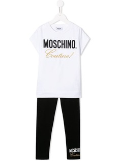 Moschino Kids костюм-двойка с логотипом