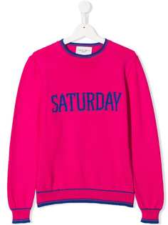 Alberta Ferretti Kids джемпер Saturday вязки интарсия