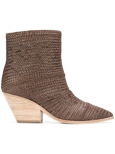 Casadei braided ankle boots